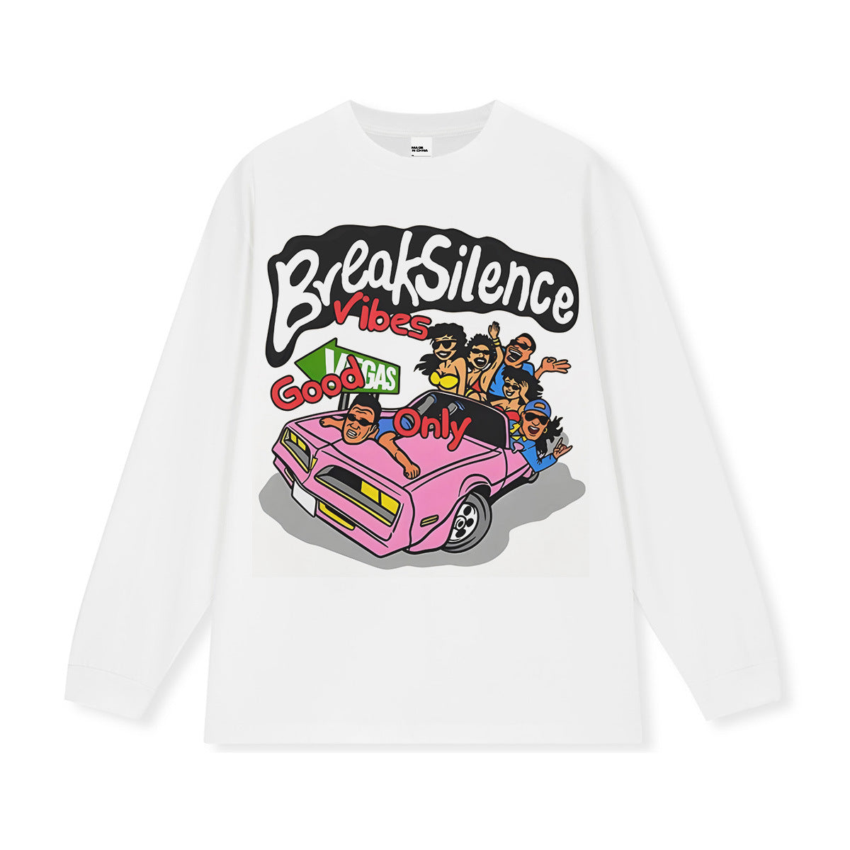 Vintage T-shirts Hand-painted printed short-sleeved T-shirts Cotton