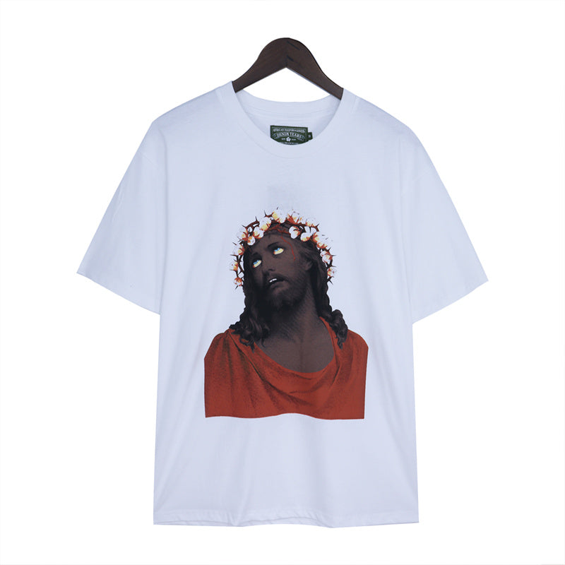 Denim Tears T Shirts Kapok Vintage Portrait Short Sleeve T-shirt