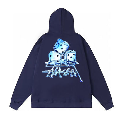 Stussy Hoodie Fall/Winter Fleece Hooded Sweater