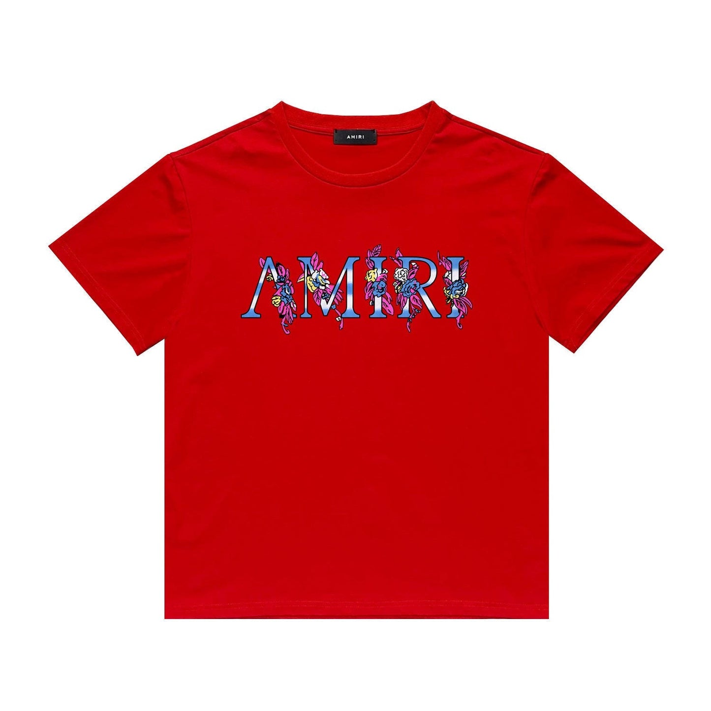Amiri T Shirt Printed Casual Hip Hop round Neck Short Sleeve T-shirt