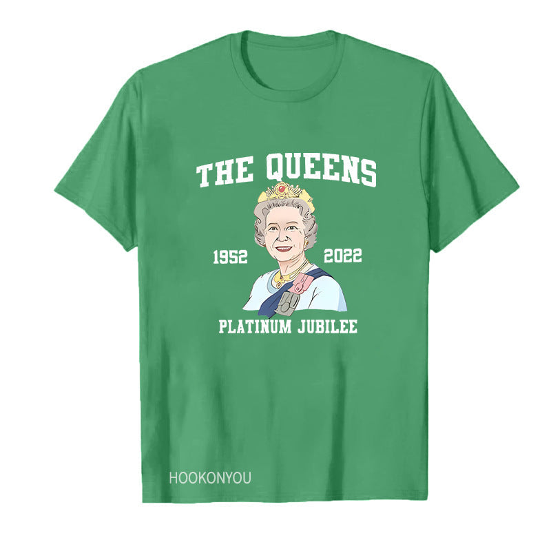 Inspired by Queen's Platinum Jubilee 2022 Elizabeth 70 Years T-shirt Graphic Print Crew Neck Short Sleeve