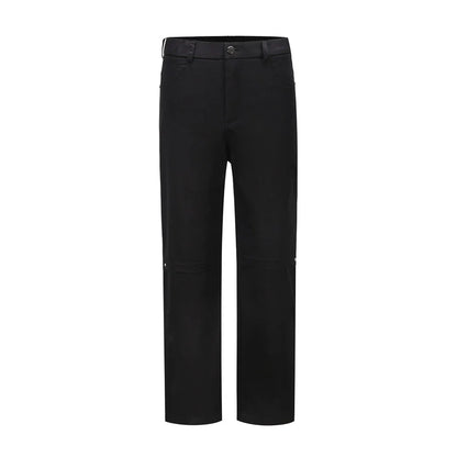 Men Sweatpants Casual Pants Summer Loose and Simple Pure Color Elastic Waist Straight-Leg Trousers