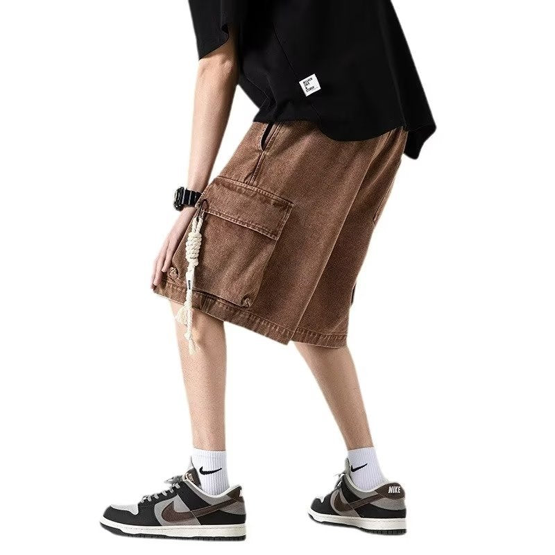 Men Jeans Workwear Denim Shorts Men's Summer Loose plus Size Shorts