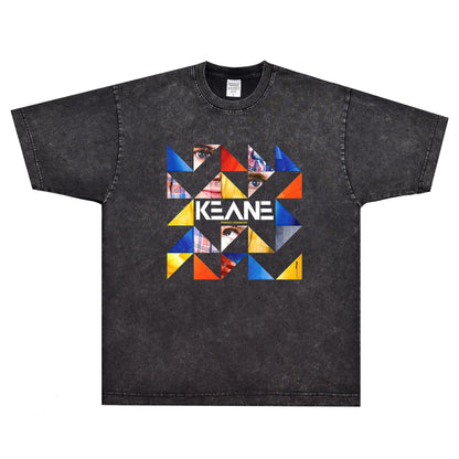 Rock Star T Shirt Keane Perfect Symmetry T-shirt Rock Band American Style Loose Printed Short Sleeve