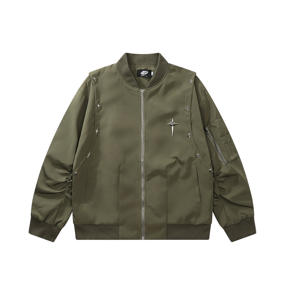Men Jacket Coat XINGX Decoration Baseball Uniform Jacket