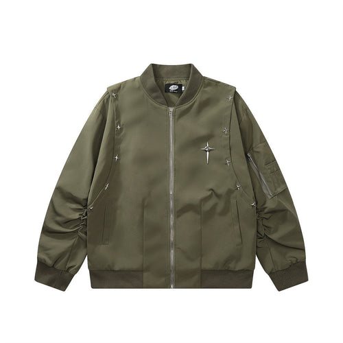 Men Jacket Coat XINGX Decoration Baseball Uniform Jacket