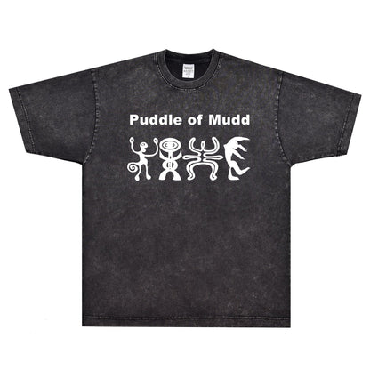 Rock Star T Shirt Puddle of Mudd T-shirt Rock Band American Street Cartoon Loose