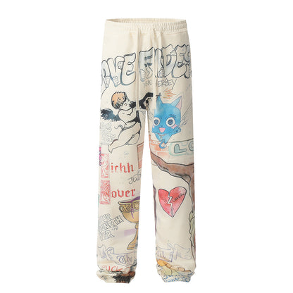 Unisex Pants Saint Michael Trendy Loose Casual Pants