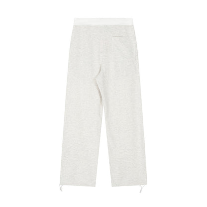 Men Sweatpants Embroidered Letter Casual Pants Men Loose Straight Wide Leg Long Sports Pants