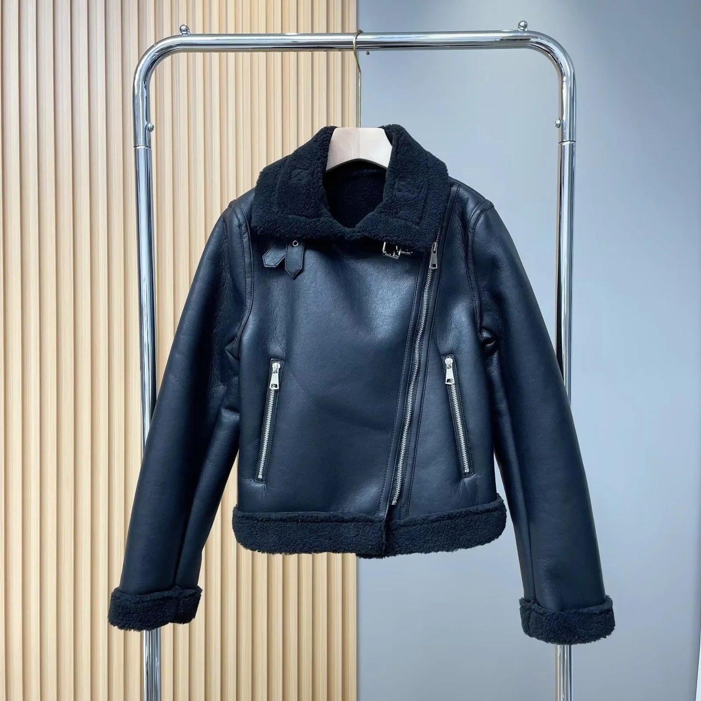 Women Cotton Coat Lamb Wool Loose Thick
