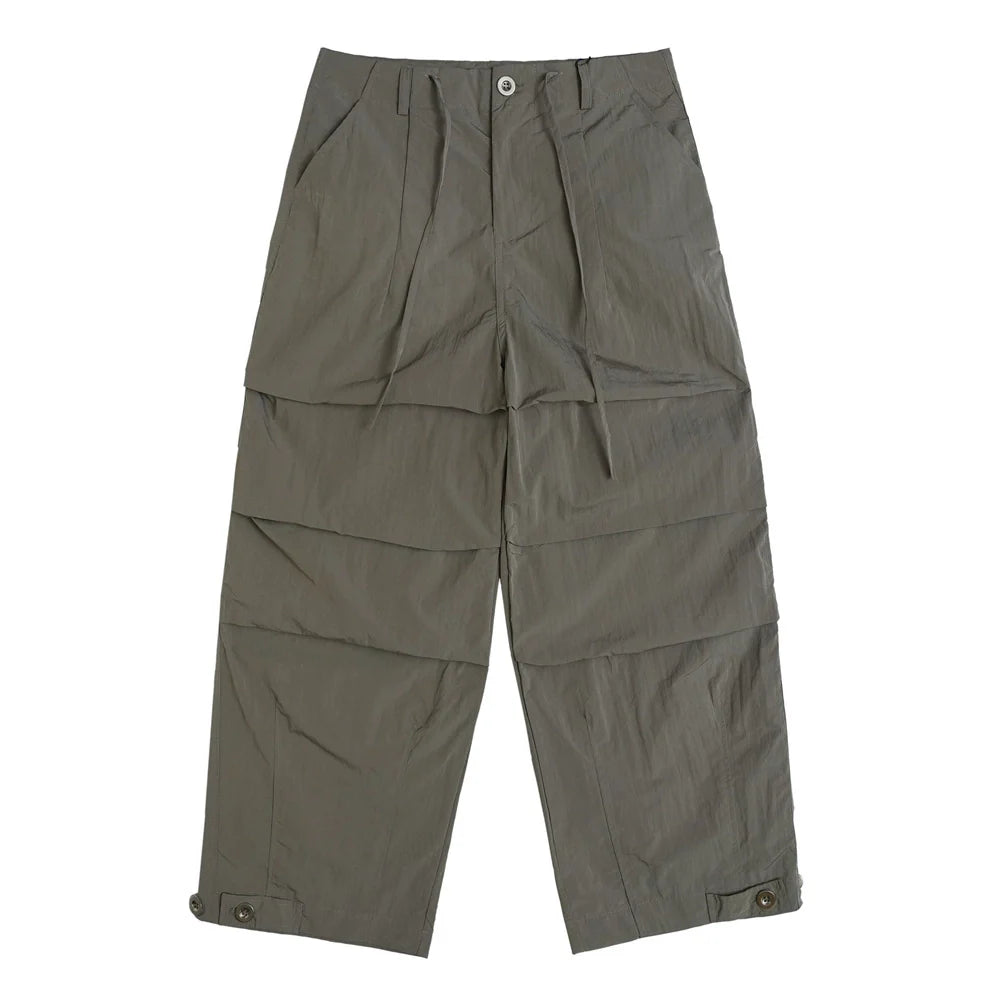 Men Sweatpants Summer Thin Quick-Drying Loose Leisure Sports Wide-Leg Trousers