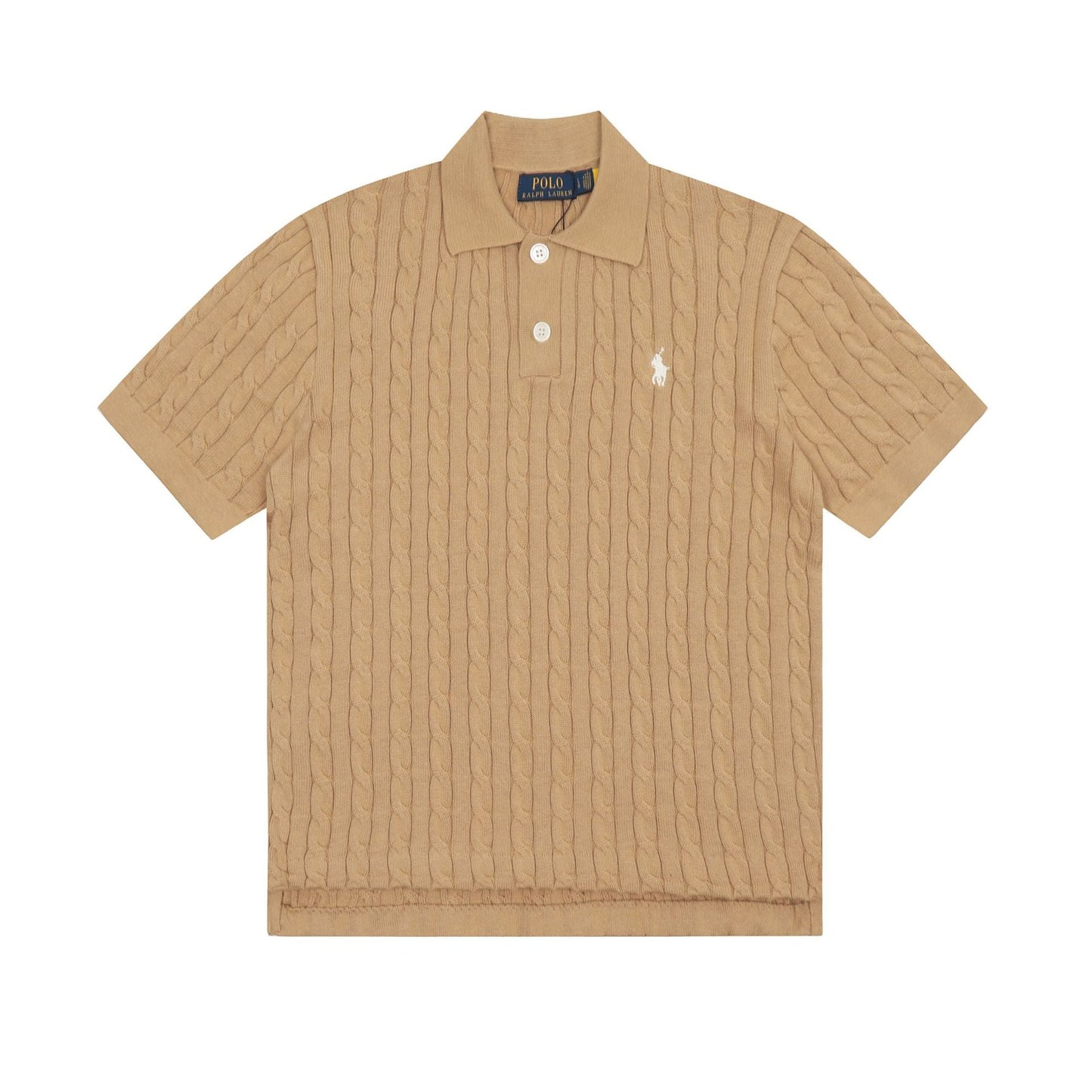 Ralph Lauren Knitted sweaters Ralph Lauren Knitted Short Sleeved Shirt POLO Lapel Knitted Short Sleeve Small Twist Lapel T-Shirt