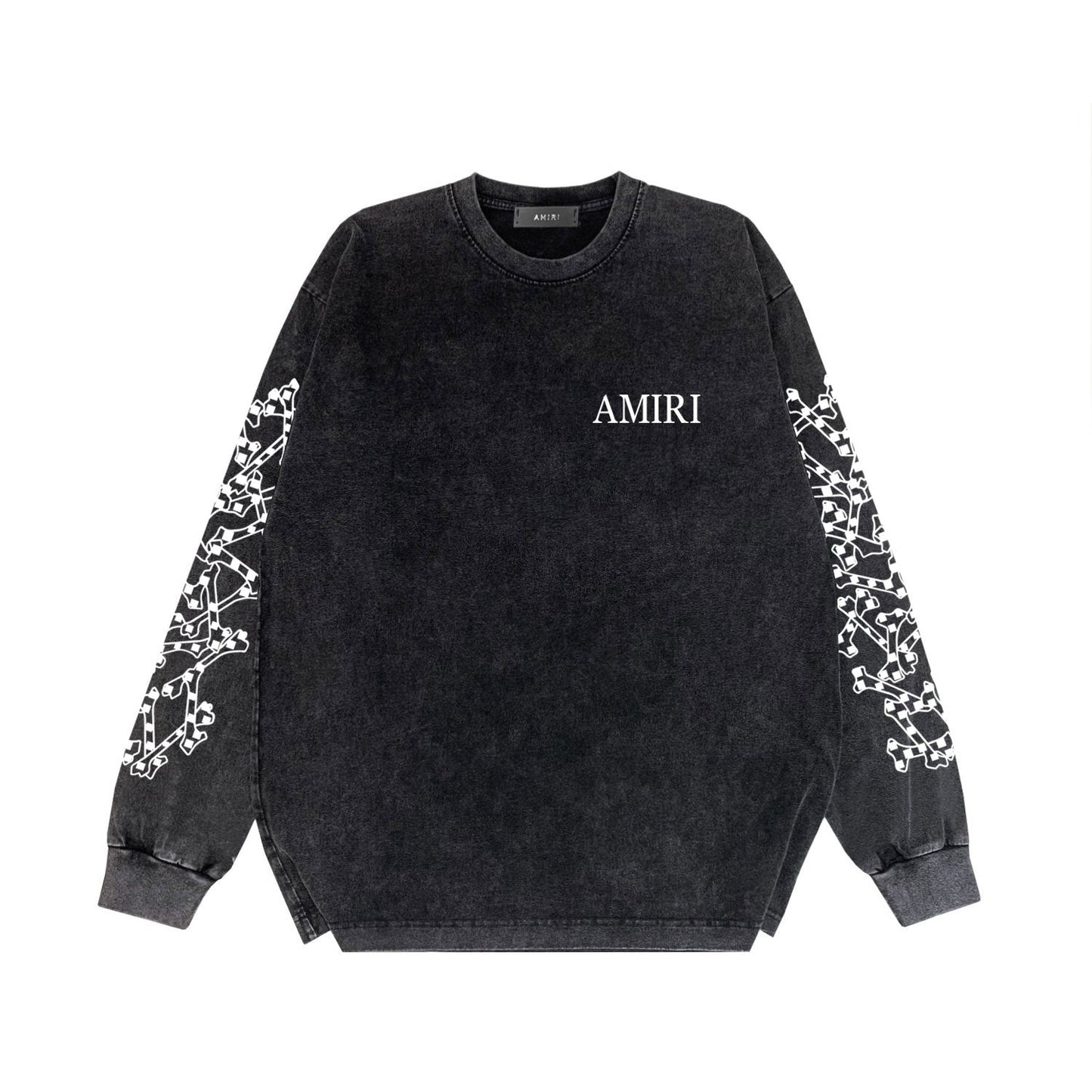 Amiri Long-Sleeve Shirt Personalized Printed Retro Long Sleeve T-shirt