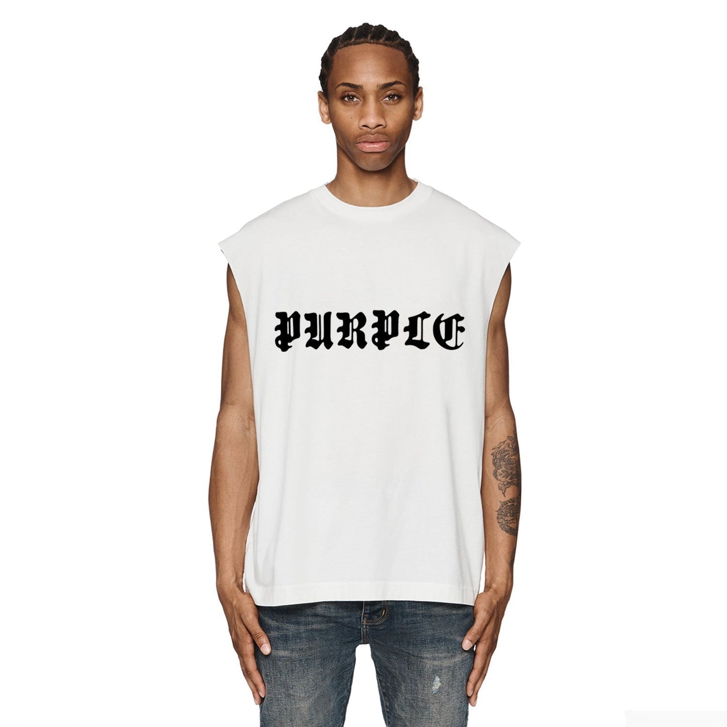 Purple Brand Tank T Shirts Sleeveless T-shirt Vest