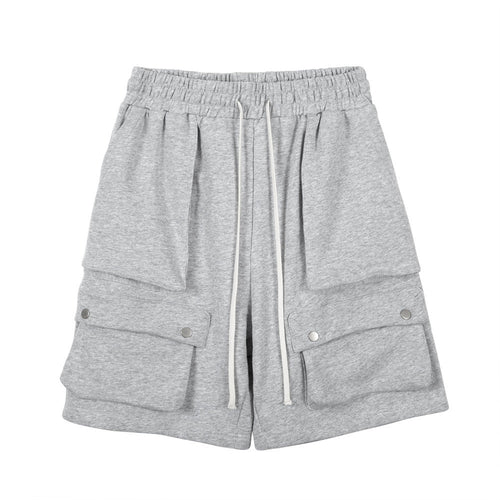 Men Shorts Multi-Pocket Casual Elastic Waist Sports