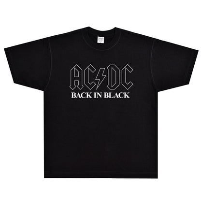 Rock Star T Shirt T-shirt Rock Band American Simple Loose Trendy Men's Short Sleeve