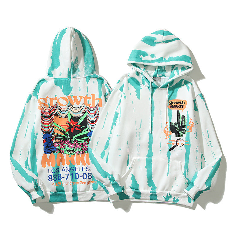 Cactus Flea Market Hoodie Fall/Winter Hip Hop Hooded Sweatshirt Loose Hat
