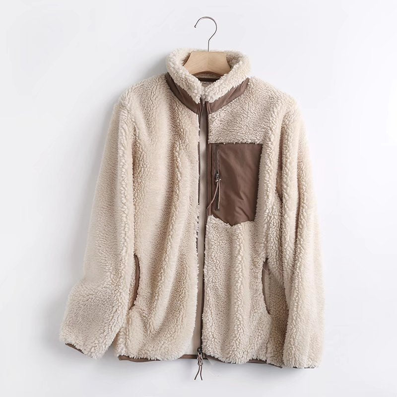 Women Cotton Coat Windproof Polar Fleece Thermal Coat