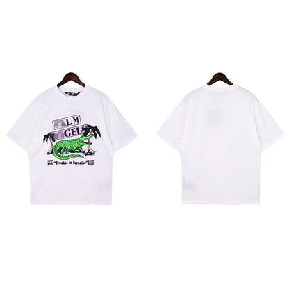 Palm Angle T Shirts Crocodile Skull Pattern