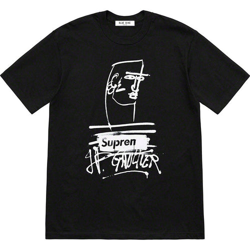 Mens T-shirts 21SS19 x Jean Paul Gaultier Tee White Graffiti Short Sleeve T-Shirt