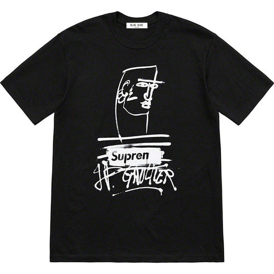 Mens T-shirts 21SS19 x Jean Paul Gaultier Tee White Graffiti Short Sleeve T-Shirt