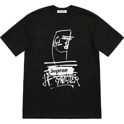 Mens T-shirts 21SS19 x Jean Paul Gaultier Tee White Graffiti Short Sleeve T-Shirt