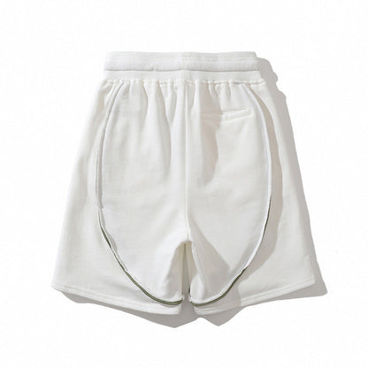 Men Shorts Summer Retro Loose Casual Drawstring Shorts