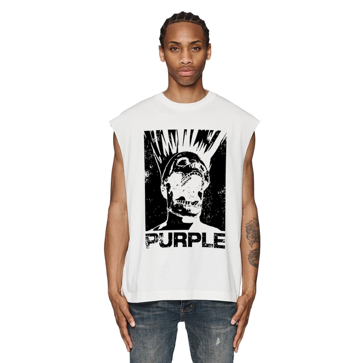 Purple Brand Tank T Shirts Sleeveless T-shirt Vest