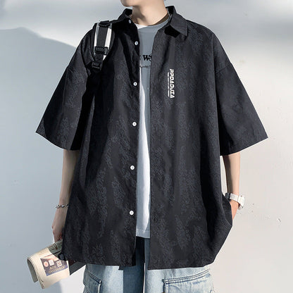 Men Shirts Summer Loose plus Size Casual