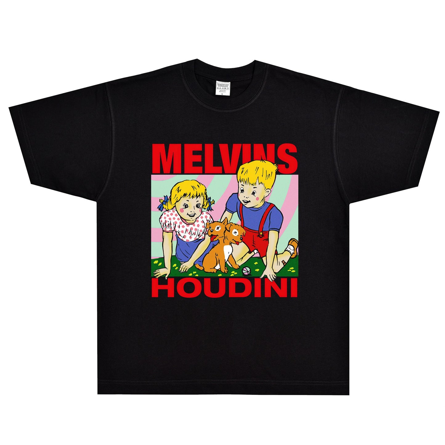 Rock Star T Shirt Melvins Houdini T-shirt Rock Band American Street Portrait Loose Short Sleeve