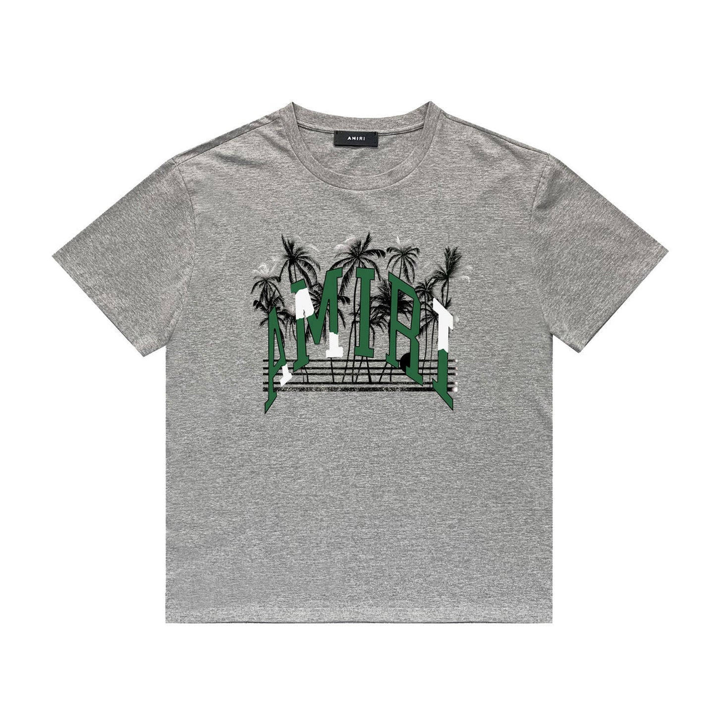 Amiri T Shirt Printed Casual Hip Hop round Neck Short Sleeve T-shirt