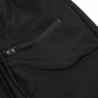 Men Sweatpants Tactical Pants Breasted Workwear Casual Pants Loose Zip Straight-Leg Pants Trousers