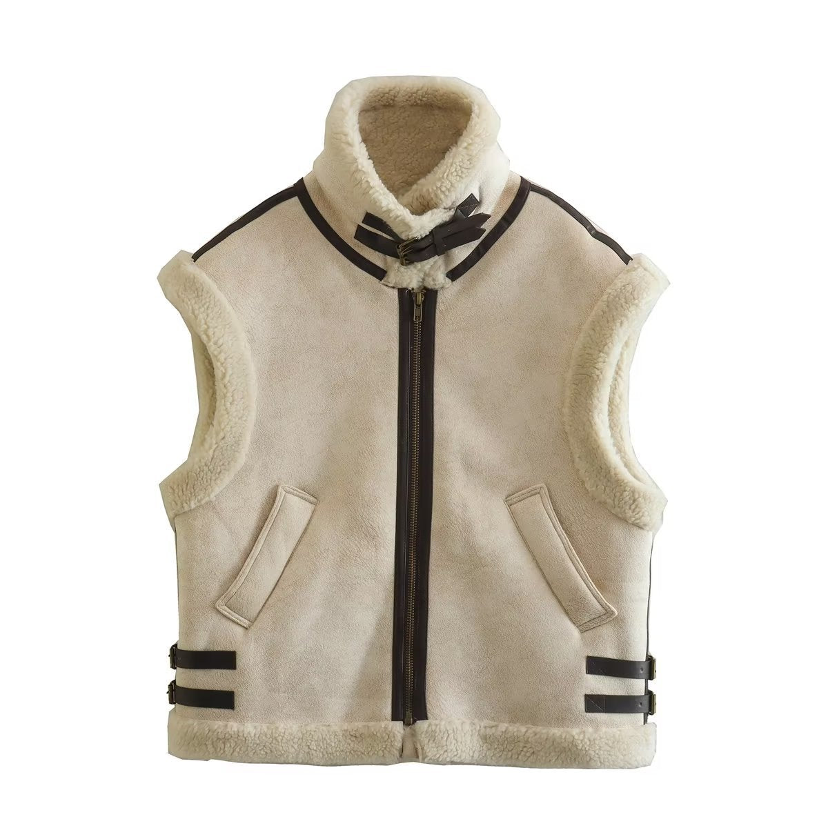 Women Cotton Coat Imitation Lamb Fur Jacket Loose Casual