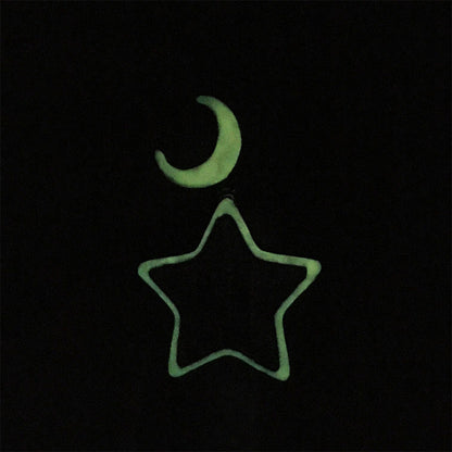 Jewelry Cartoon Luminous Star Hip Hop Necklace Men's Diamond Copper Pendant St. Valentine's Spectrum Night light Necklaces