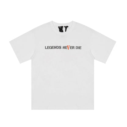 Vlone T Shirts 999 Large V Printed Short Sleeve T-shirt Men and Women Couple Loose BF Half Sleeve