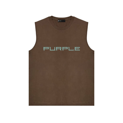 Purple Brand Tank T Shirts Sleeveless T-shirt Vest