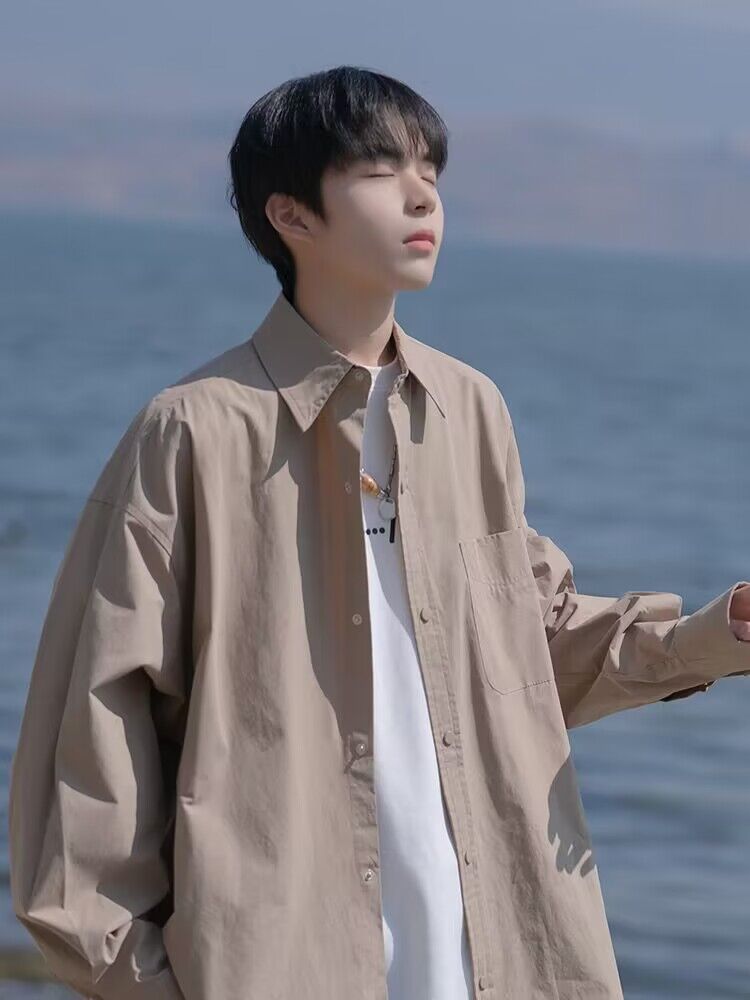 Men Shirts Fashionable Jacket Spring and Autumn