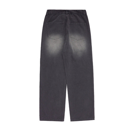 Cargo Pants Cross Embroidered Overalls