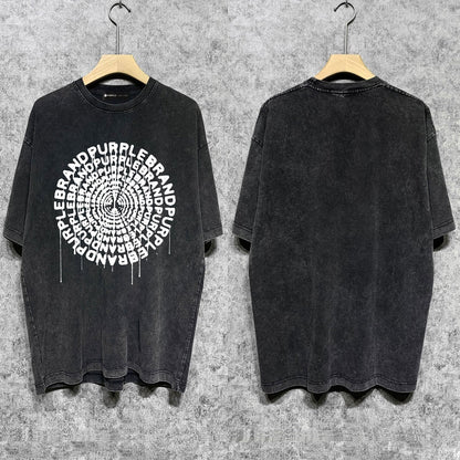 Purple Brand Distressed T Shirts Short Sleeve