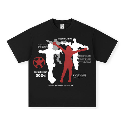 Vintage T-shirts Printed Short Sleeve T-Shirt Vintage Crew Neck T-Shirt
