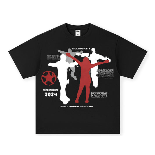 Vintage T-shirts Printed Short Sleeve T-Shirt Vintage Crew Neck T-Shirt