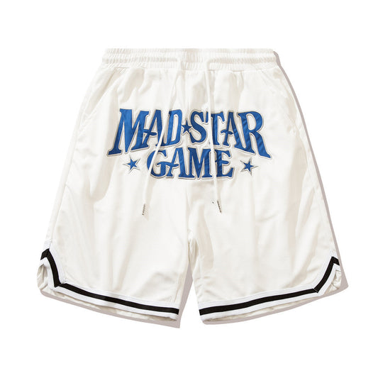 Men Shorts Embroidered Sports Style with Letters Shorts Thin