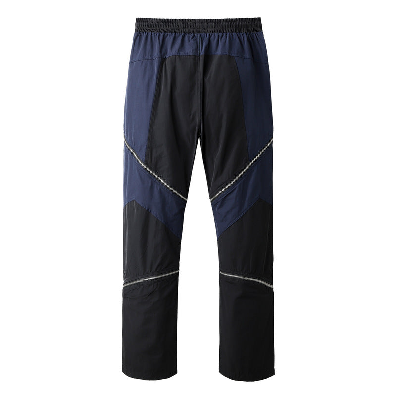 Cargo Pants Zipper Stitching Casual
