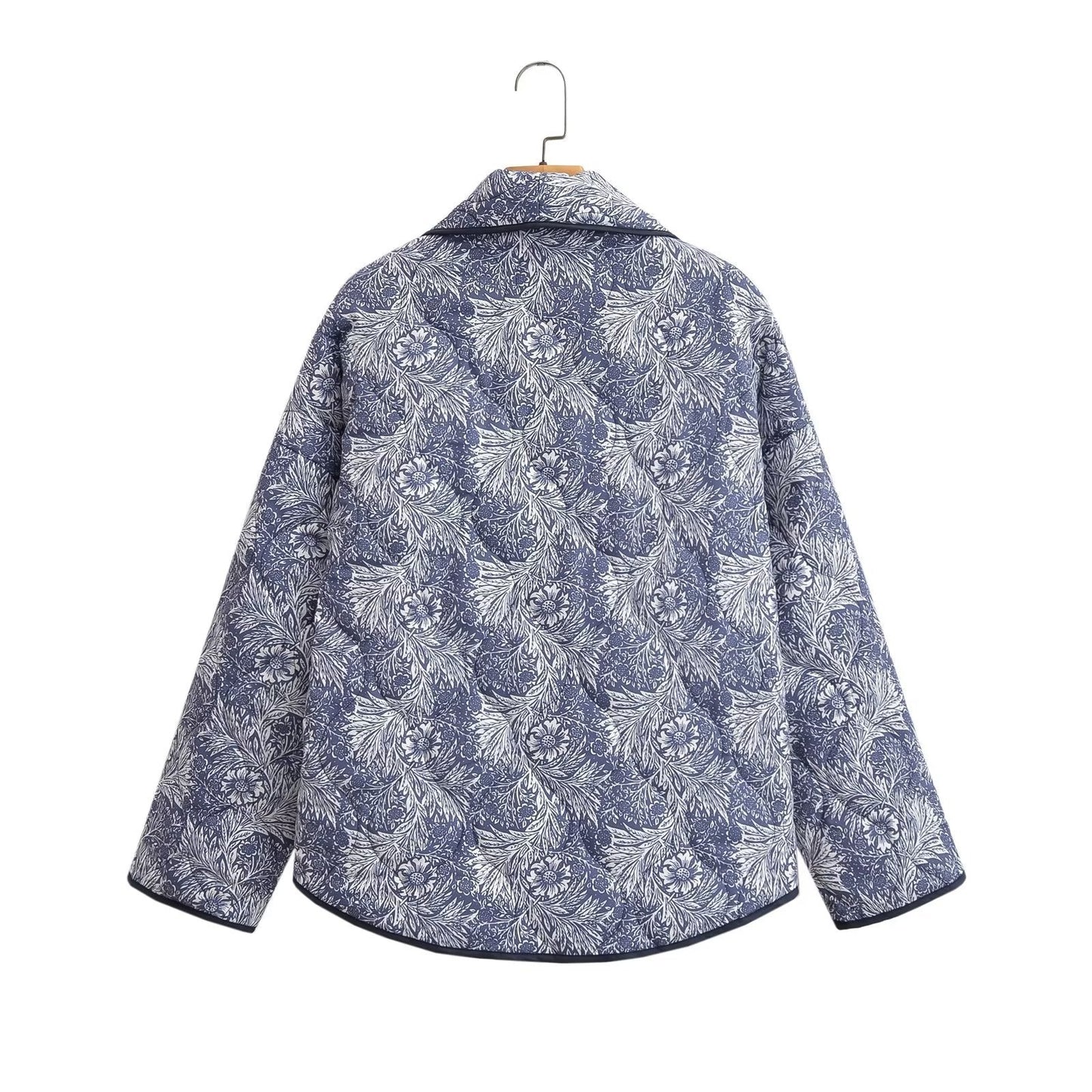 Women Cotton Coat Double Pocket Jacket Fashion