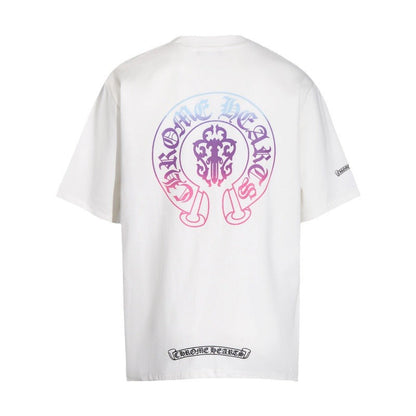 CHH Chrome Heart T Shirts Chrome Heart Croix Summer Short Sleeve Hip Hop Half Sleeve T-Shirt