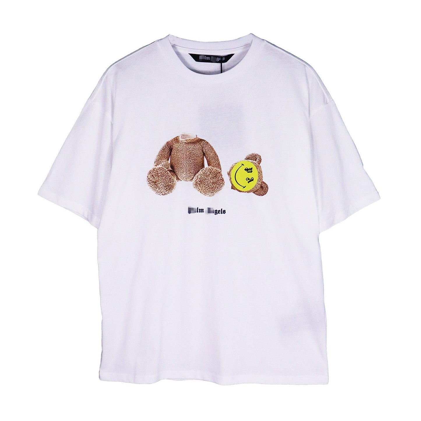 Palm Angle T Shirts Smiley Face Broken Teddy Bear Print