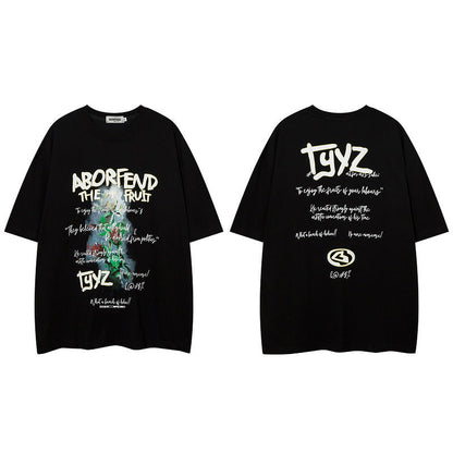 Men's T-Shirt Printed T-shirt Men's and Women's Short Sleeve