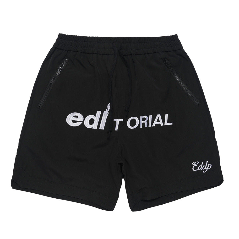Men Shorts Embroidery Basketball Shorts Summer Thin Quick-Drying