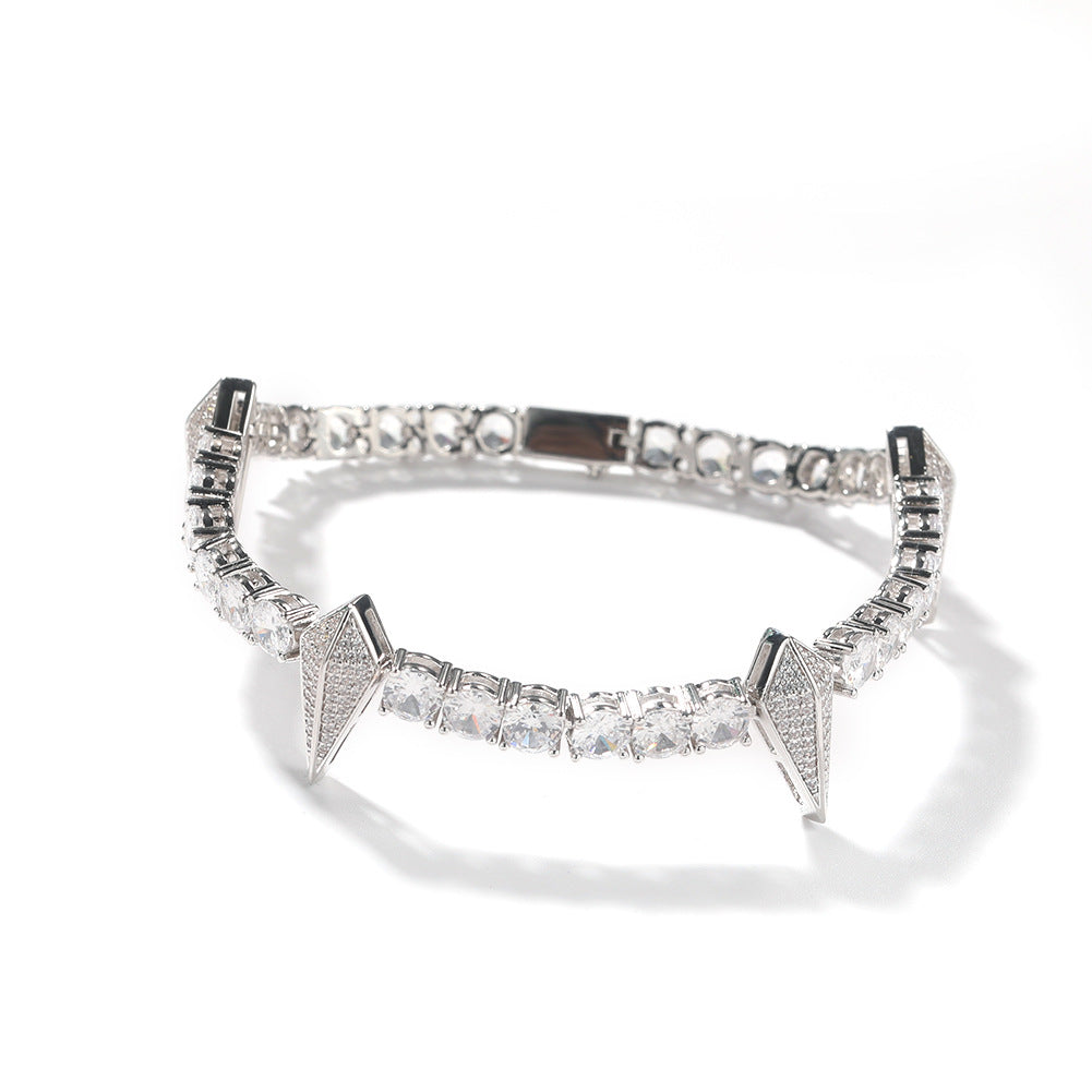 Bracelet Black Panther Bracelet with Diamonds Hip Hop Ins Copper Spectrum St. Valentine's