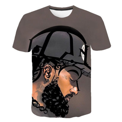 Nipsey Hussle T Shirts Rapper 3D Digital Printing